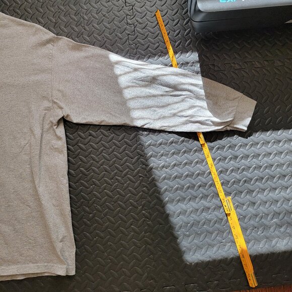 Nike Vintage 90s Y2K Era Mock Neck Long Sleeve T Shirt, Gray, Made in USA, Med - Picture 4 of 13